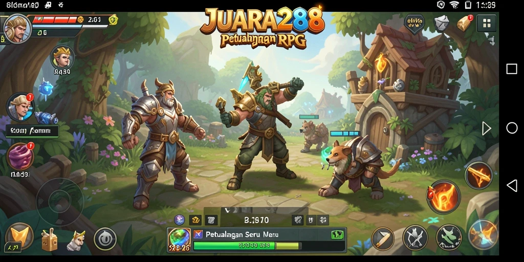 Tampilan screenshot JUARA288 yang menggambarkan aksi bertarung epic.