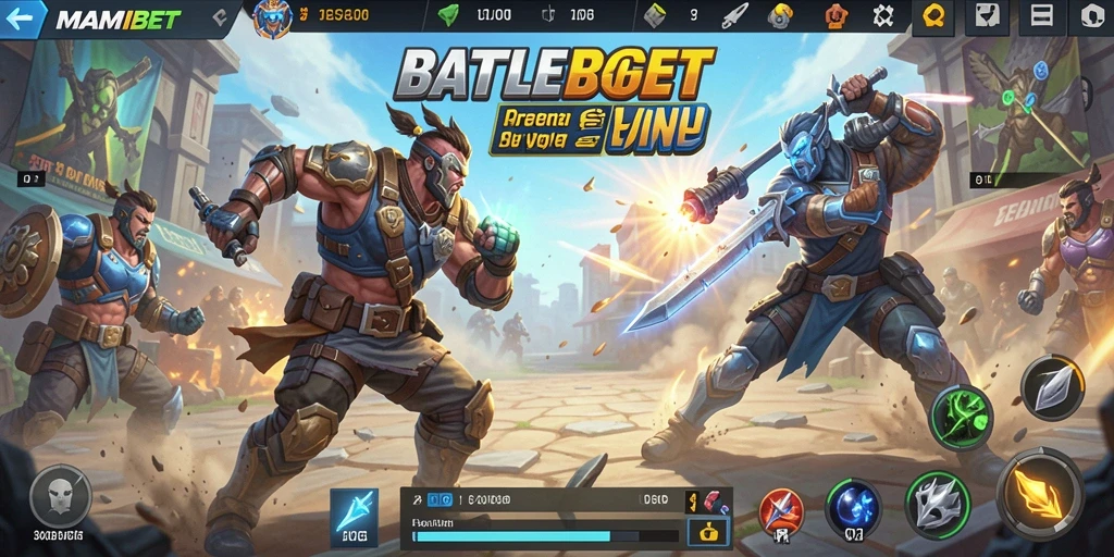 Screenshot gameplay MAMIBET menampilkan aksi seru di battlefield.