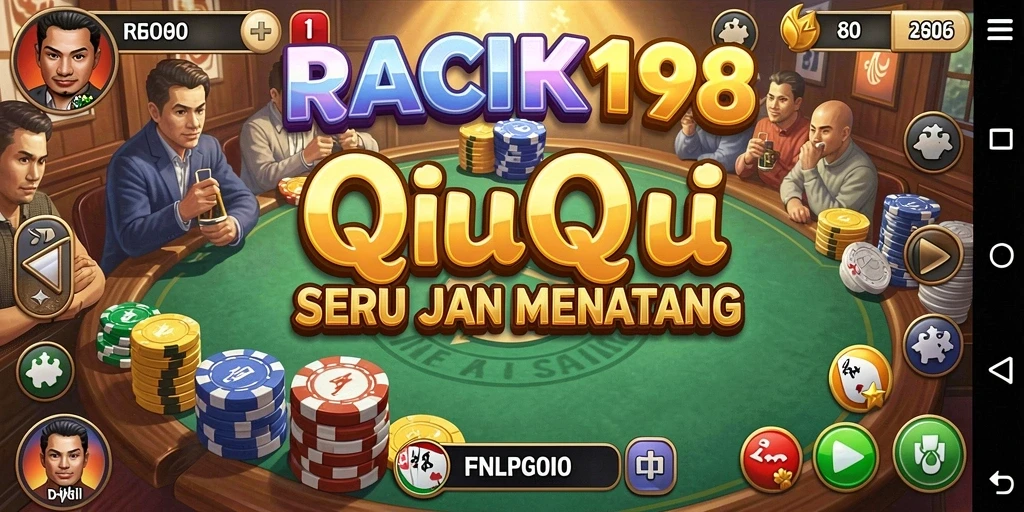 Screenshot gameplay QiuQiu yang mendebarkan di RACIK198.