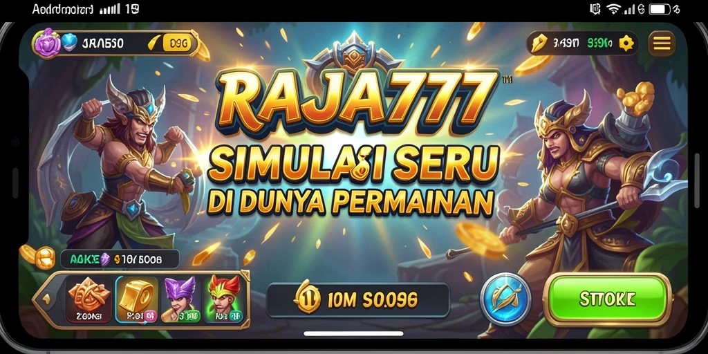 Tampilan gameplay menarik dalam game Simulation RAJA777.