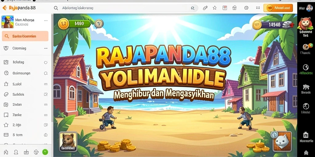 Tampilan gameplay RAJAPANDA88 yang menawan dan penuh warna.