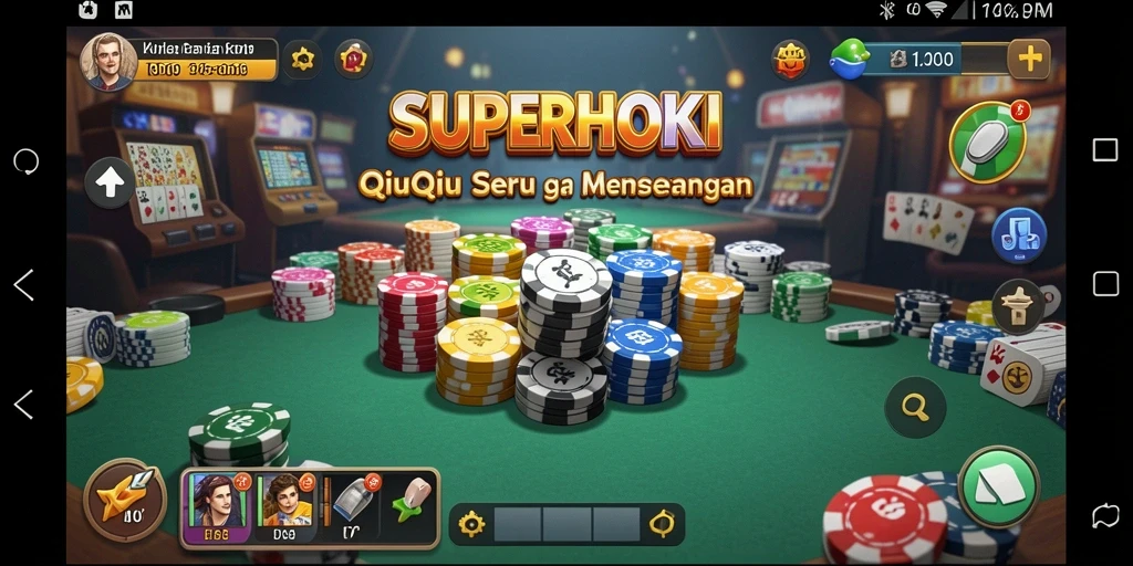 Gameplay QiuQiu yang mengasyikkan di SUPERHOKI.